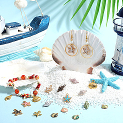 Colgantes de esmalte de aleación 78pcs 6 estilos&nbsp;FIND-SC0012-42