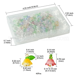 40 Stück Anhänger aus Glas und Kunststoff.&nbsp;PALLOY-FZ00012