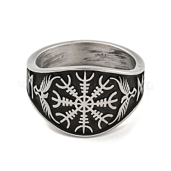 Ring aus Edelstahl 304&nbsp;RJEW-B055-04AS-13