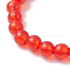Bracelets extensibles en perles de plastique transparent pour enfants&nbsp;BJEW-JB11507-03
