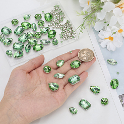 156 pièces 7 styles cousus sur strass&nbsp;DIY-SP0007-30F
