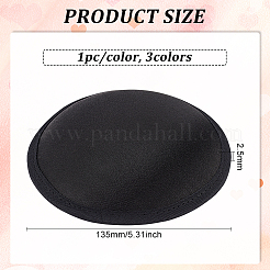 3 Stück 3 Farben Polyester runder Fascinator-Hutsockel für Modewaren&nbsp;AJEW-FG0002-76