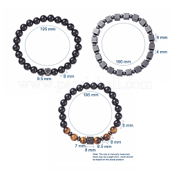 Conjuntos de pulseras elásticas unisex&nbsp;X-BJEW-JB04845