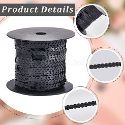 2 rouleau de perles pailletées en plastique&nbsp;FIND-CY0001-13A