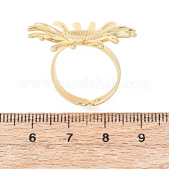 Anelli aperti del polsino in ottone&nbsp;LS-RJEW-Z129-02G-02