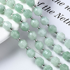 Hilos de abalorios de jade blanco natural&nbsp;G-T132-048B