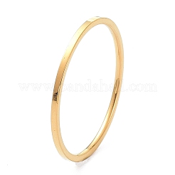 Anillo de dedo de cúpula lisa pulida de 1 mm para niña mujer&nbsp;RJEW-C012-02G-G
