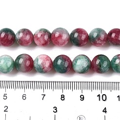 Gefärbt natürlichen weißen Jade Perlen Stränge&nbsp;G-T138-10mm-210-17