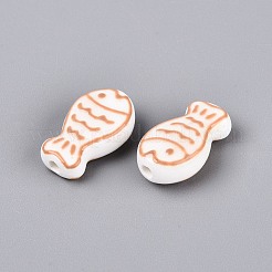 Porcellana fatti a mano perline di ceramica&nbsp;PORC-Q005-05B