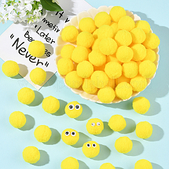 150 Pom-Pom-Ball aus Polyester&nbsp;DIY-SC0031-33E