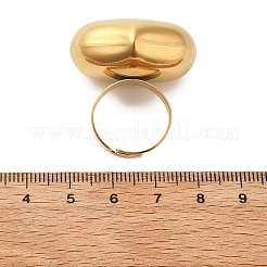 Verstellbare Fingerringe aus 304 Edelstahl&nbsp;LS-STAS-P395-16G