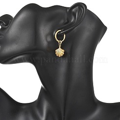 Boucles d'oreilles pendantes créoles en acier inoxydable 304&nbsp;EJEW-JE07267-01