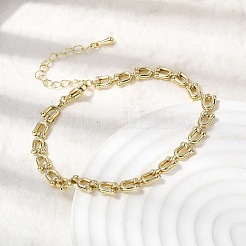 Armband aus Messinggliedern für Damen&nbsp;LS-BJEW-K298-06G