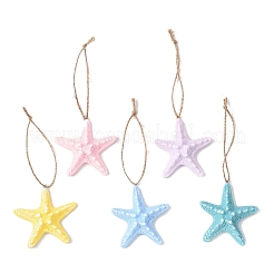 Decoraciones colgantes de resina opaca&nbsp;HJEW-JM04558