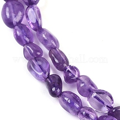 Natürlichen Amethyst Perlen Stränge&nbsp;G-P497-01B-19