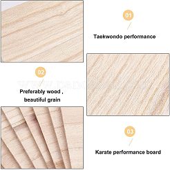 Planches de karaté en bois&nbsp;WOOD-WH0027-51A