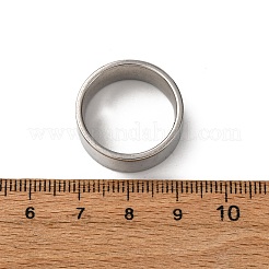 201 anelli a fascia larga in acciaio inossidabile&nbsp;RJEW-K252-02F-P