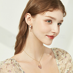 16 pendentif en cristal de quartz naturel brut électroplaqué enveloppé de fil de cuivre&nbsp;FIND-FG0003-30B