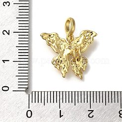 Porte micro ouvrent pendentifs zircone cubique en laiton de placage&nbsp;LS-KK-M014-11G