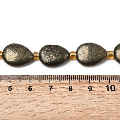 Natürliche Pyrit Perlen Stränge&nbsp;G-Z131-B01-01
