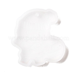 Weihnachtsthema DIY Weihnachtsmann Anhänger Silikon Statue Formen&nbsp;DIY-K054-14