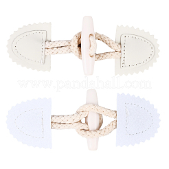 10 paio di fibbie a ginocchiera in acrilico e similpelle PU&nbsp;DIY-CY0002-25A