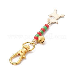 Weihnachtsthema-Legierungs-Emaille-Anhängerdekorationen&nbsp;HJEW-MZ00059