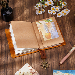 Carnets de notes rectangulaires en cuir de vachette&nbsp;AJEW-WH0609-927B