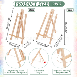 3 chevalet de table pliable en bois de pin&nbsp;DIY-NB0011-11A