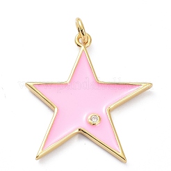 Ottone micro spianare pendenti zirconi&nbsp;KK-P201-05G