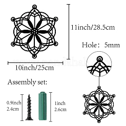 Décorations de pendentif en fer&nbsp;HJEW-WH0013-029