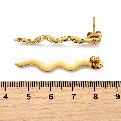 Ohrstecker aus 304 Edelstahl mit Strassen&nbsp;EJEW-Z116-01G