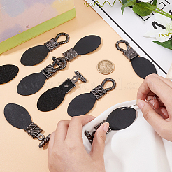 6 set di fibbie a barilotto in similpelle PU da cucire&nbsp;FIND-FG0001-89