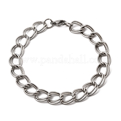 201 Edelstahl-Panzerkettenarmbänder für Herren&nbsp;STAS-T077-06P