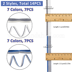 14 Stück 14 Stile Polycotton- und Polyesterband&nbsp;OCOR-FH0001-35A