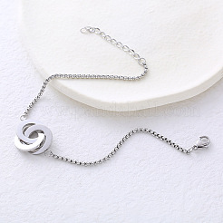 Bracelet à maillons géométriques français pour femmes et couples&nbsp;PD3772-1