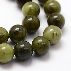 Natürliche chinesische Jade Perlen Stränge&nbsp;G-F363-4mm