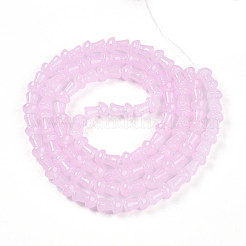 Chapelet de perles en verre baking paint&nbsp;DGLA-N007-01E