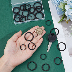 30 Stück 3 Stile geteilte Eisen-Schlüsselanhänger&nbsp;KEYC-CY0001-03