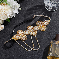 Stirnbänder aus Glas-Strass für Damen&nbsp;OHAR-WH0021-74G