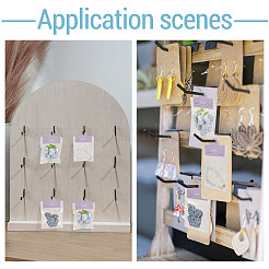 100 Stück faltbare Display-Kopfkarten aus Papier mit Blumendruck&nbsp;CDIS-TA0001-46B