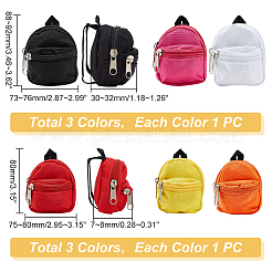 6 Stück 6 Stil lässiger Mini-Stoffpuppenrucksack&nbsp;AJEW-PH0004-15