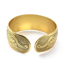Bracciale rigido aperto in lega da donna&nbsp;BJEW-G662-01C-AG