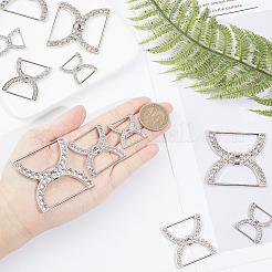 12 stücke 3 arten legierung strass unterwäsche strap einstellung schnallen&nbsp;FIND-WR0010-52