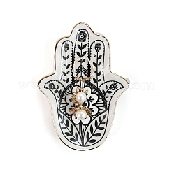 Schmucktablett aus Porzellan mit Hamsa-Hand&nbsp;PW-WG44C07-01
