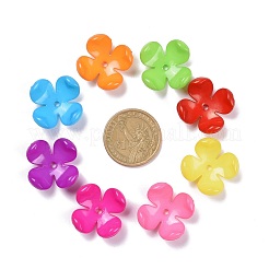 Opacos casquillos del grano de la flor de acrílico&nbsp;SACR-Q099-M19