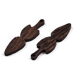 Anhänger aus natürlichem Wengeholz&nbsp;WOOD-T023-38