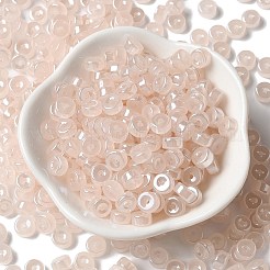 Cuentas de semillas de vidrio de imitación de jade y lustre&nbsp;SEED-E001-J3x6mm-A01