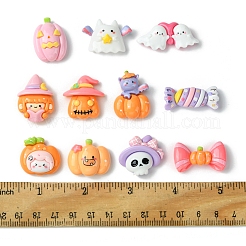 22 Stück 11 Stile Halloween Motiv opake Resin Decoden Cabochons&nbsp;CRES-FS0001-15