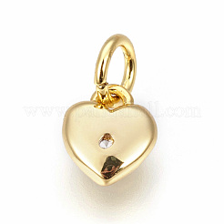 Adornos de latón micropavé de circonia cúbica&nbsp;X-ZIRC-F095-04G